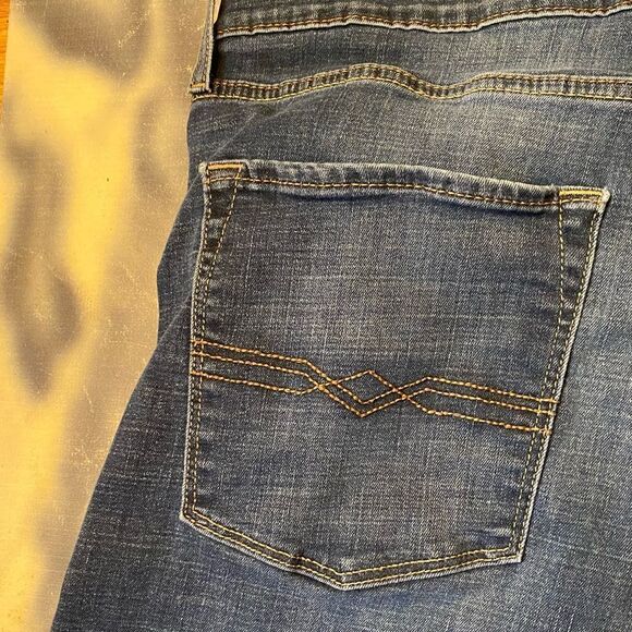 Levi’s Denizen Slim Straight Fit Blue Jeans size 36x34see pics re measurements - Picture 7 of 14